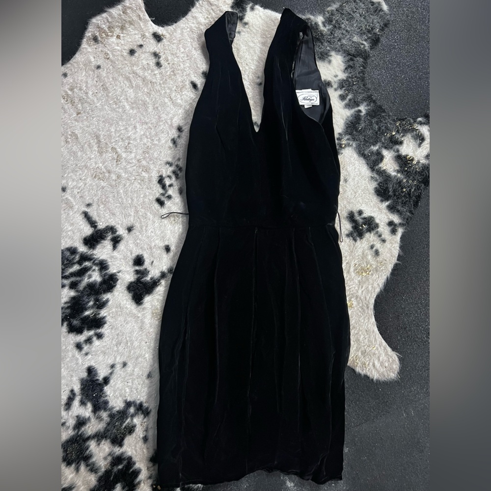 Evenings By Pantagis Velvet Black Dresss Size 4